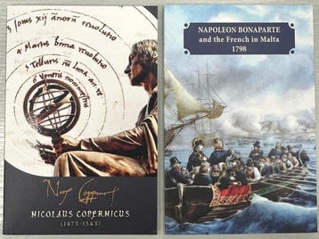 Malta. 2 Euro 2023 Napoléon + Copernic (2 monnaies)