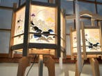 Tafellamp (2) - Hout, Traditionele Japanse Bon-lantaarns –