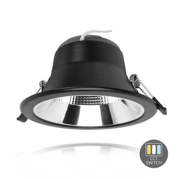 LED Downlight - Sia - CCT switch - Ø120 - 12w - Zwart, Huis en Inrichting, Verzenden, Nieuw