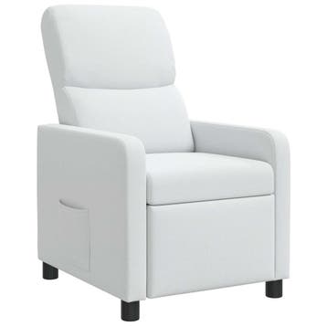 vidaXL Recliner Wit Stof, Verzenden
