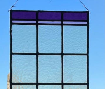 Glas-in-loodraam - 1950-1960, Antiek en Kunst