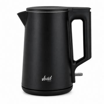 Waterkoker - 1.7L - Dubbelwandig - BPA-vrij - RVS - 2000W, Verzenden, Nieuw