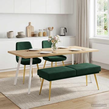 vidaXL Dubbel-laags bank Donkergroen 120 x 45 x 46 cm, Verzenden
