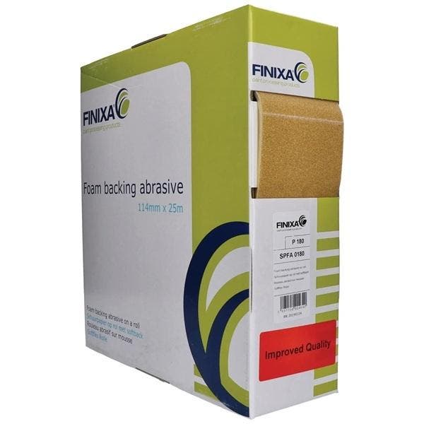 Schuurpapier op rol met Softback 114mm x 25m - Finixa Foam, Auto diversen, Autogereedschap, Nieuw, Verzenden