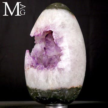 Amethistgeode Ei – Natuurlijke Uitgehouwen Schoonheid,