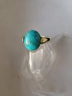 Zilver, turkoois - Ring - Art Deco-stijl