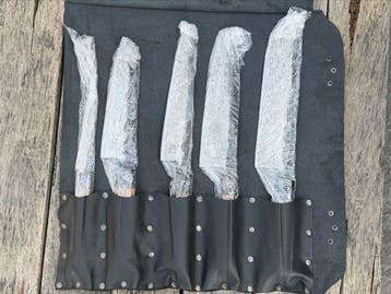 Keukenmes - Ambachtelijke verzamelbare chef-messen set (5)