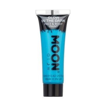 Moon Glow Glow in the Dark Face Paint Blue 12ml, Verzenden
