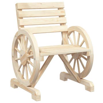 vidaXL Tuinstoel 58x58x78,5 cm massief vurenhout, Verzenden, Nieuw