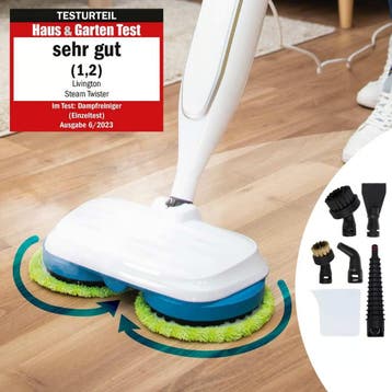 2dekans | Livington Steam Twister Stoomreiniger - Roterende, Ophalen of Verzenden, Nieuw