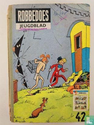 Robbedoes en Kwabbernoot - Robbedoes album 42 - 1952, Eén stripboek, Verzenden, Gelezen, Franquin, André.