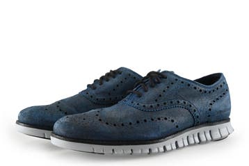 Cole Haan Veterschoenen in maat 40 Blauw, Verzenden, Veterschoenen