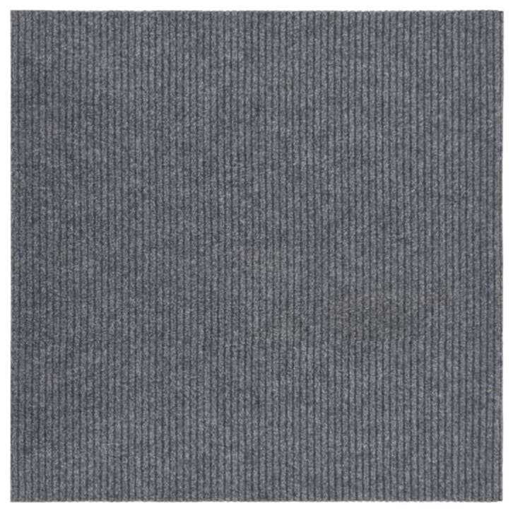 vidaXL Droogloopmat 100x100 cm grijs, Huis en Inrichting, Stoffering | Tapijten en Vloerkleden, Nieuw, Verzenden