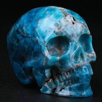 105 g Blauwe apatiet-schedel · apatao · de mooie bedrieger ·