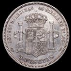 Spanje. Amadeo I. 5 Pesetas 1871 - Madrid SDM (Zonder