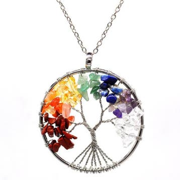 Fako Bijoux - Ketting - Chakra Reiki - Levensboom XL -, Verzenden