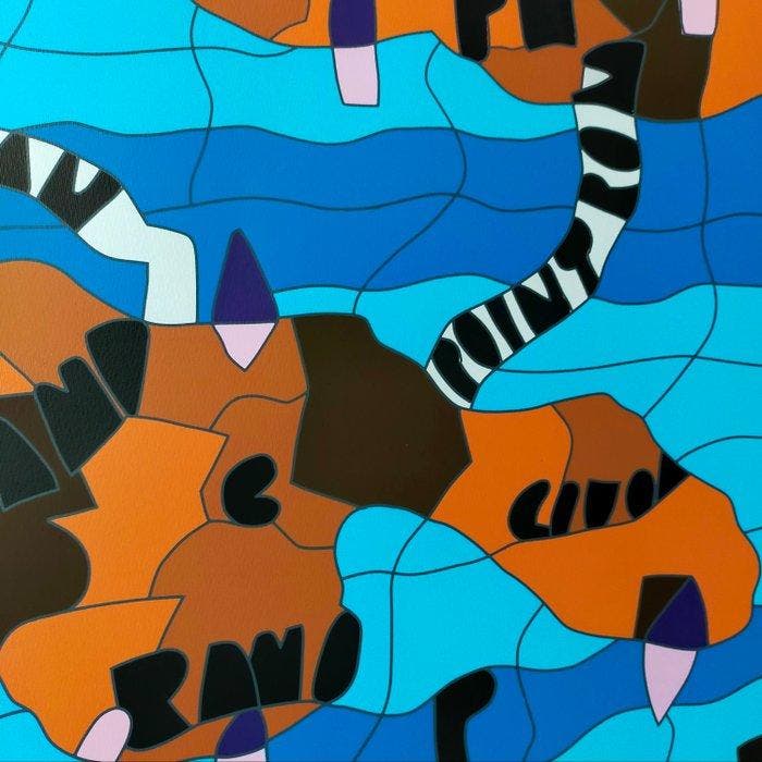 Ugo Nespolo (1941) - Senza titolo, Antiquités & Art, Antiquités | Autres Antiquités