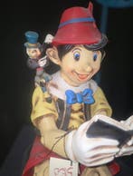 Pinocchio - 1 Statue vintage de Pinocchio et Jiminy Cricket, Collections, Disney