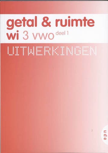 Getal en Ruimte Uitwerkingen 3 vwo deel 1 9789011106222, Boeken, Verzenden, Gelezen, C.J. Admiraal