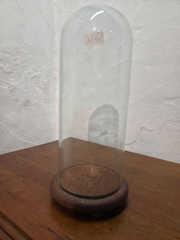 Globe - stolp - glas - 1921-1950 - kleine Ronde stolp in, Antiek en Kunst