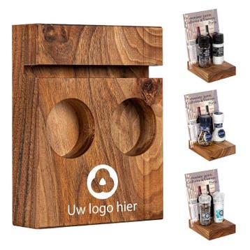 BLOC Solid - Menukaarthouder Notenhout Ø 44 mm, Diepte 20 mm, Verzenden, Nieuw in verpakking