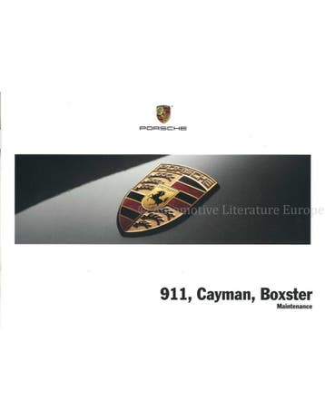 2015 PORSCHE 911 | CAYMAN | BOXSTER GARANTIE & ONDERHOUD