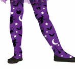 Paarse Halloween Legging Heksen Kind, Verzenden, Nieuw