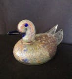 sculptuur, Anatra o Germano Reale - 9 cm - Muranoglas, Antiek en Kunst