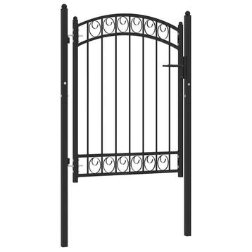 vidaXL Hekpoort EMMEN met gebogen bovenzijde staal 100x98,5, Verzenden