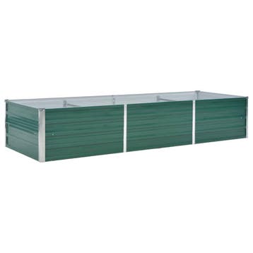 Plantenbak XL 240cm groen | 34% korting | Retour deal, 100 cm of meer, Zo goed als nieuw, Metaal, Rechthoekig