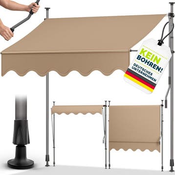 Klemluifel - Balkon luifel - Verticale luifel - 300 cm - Tau, Tuin en Terras, Verzenden, Nieuw