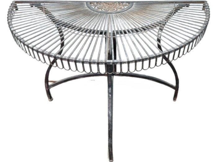 Tuintafel - IJzer - Tuintafel halfrond, Antiek en Kunst, Curiosa en Brocante