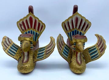 Decoratief ornament - Indonesië - Een paar Manuk Beri