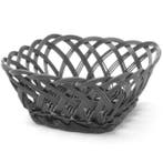 Brood-/Fruitmand | Kunststof | Zwart | 190x190x80(h)mm, Verzenden