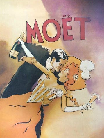 Vince Mcindoe - Moët & Chandon Champagne - Années 1980