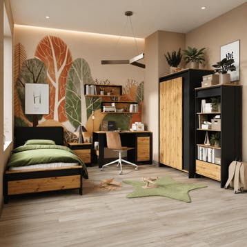 Lenart SPOT Complete Kinderkamer Set – Artisan Eiken / Grijs