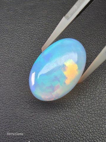 Zonder minimumprijs Wit, Meerkleurig Opaal - 6,72 ct -, Nieuw