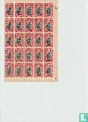 Belgisch Congo - Recuperatie uitgave.  - 1921, Timbres & Monnaies, Timbres | Afrique, Verzenden