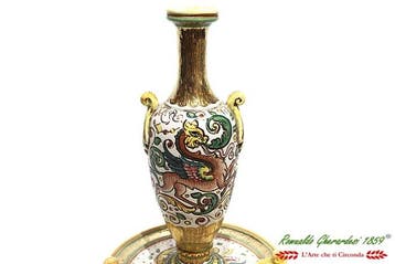 Deruta Vaso ceramica dipinta a mano Maiolica di Deruta