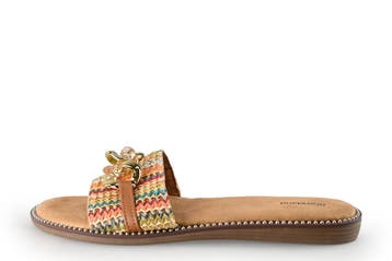 Graceland Slippers in maat 39 Cognac, Slippers, Overige kleuren, Verzenden, Zo goed als nieuw