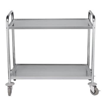 Serveerwagen (cap.2x 90x51cm) | 970x550x950(h)mm CaterChef, Verzenden, Nieuw in verpakking