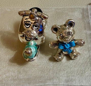 Bongelli Preziosi/R. Argento - Beeldje - Teddy Bear & Vespa