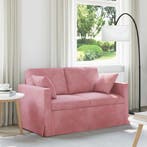 vidaXL bank / zetel Roze 138 x 78 x 80 cm Fluweel, Verzenden