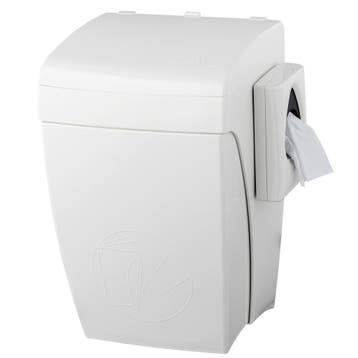 Wandafvalbak + Hygiënezakjesdispenser | PlastiQline |, Verzenden, Nieuw in verpakking