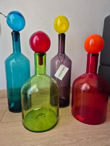 Pols Potten - sculptuur, Bubbles & Bottles - 44 cm - Glas