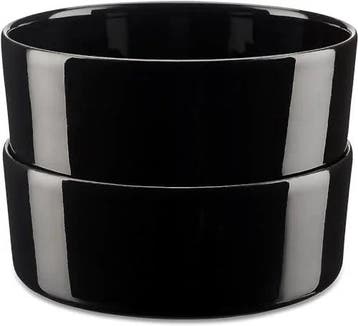 Berndorf Zwarte porseleinen bowls - Set 2 stuks - 16 cm, Huis en Inrichting, Keuken | Servies, Verzenden, Nieuw