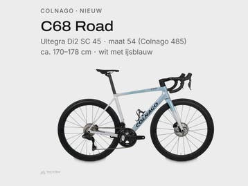 Colnago C68 Ultegra Di2 koersfiets nieuw wit maat 54 (485), Verzenden