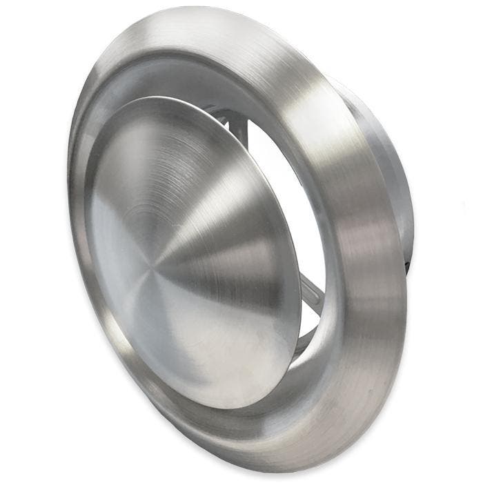 Rooster/ventiel (afvoer & toevoer) Ø100mm - Geborsteld RVS, Bricolage & Construction, Ventilation & Extraction, Envoi
