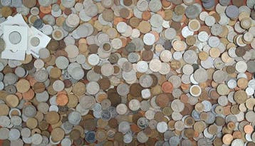 Wereld. World Coins (4,8 kg Mixed Lot) (Zonder minimumprijs), Postzegels en Munten