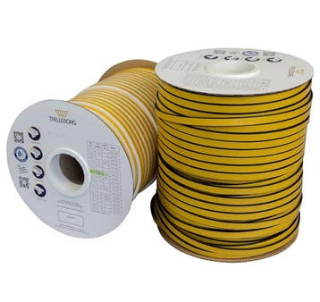 Kroonband-3x9 - 100 meter wit, Verzenden